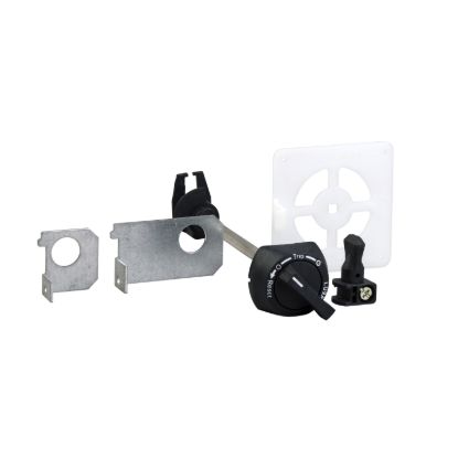 Picture of Rotary handle kit, TeSys Ultra, black, with trip indication,with extended rotary handle, for MCC drawer