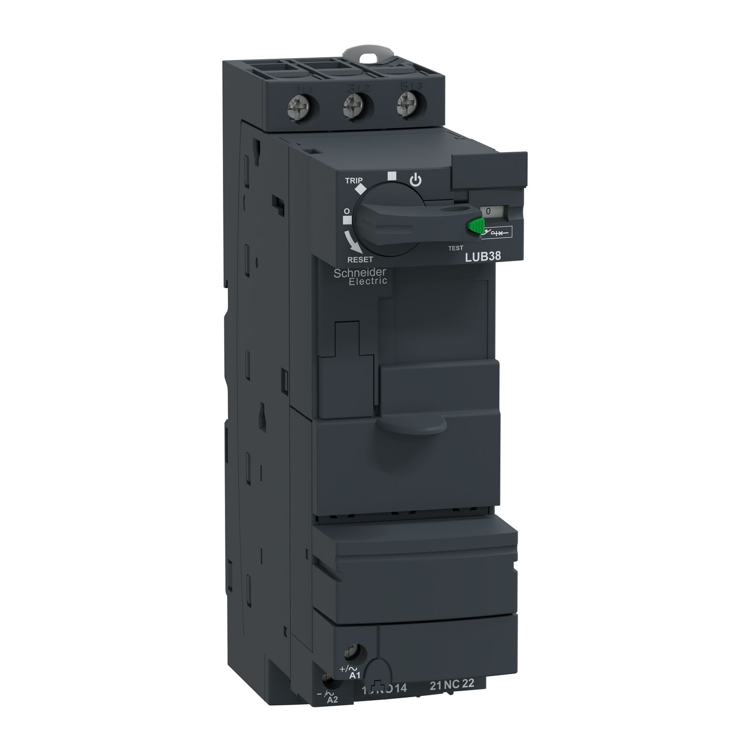 Picture of Non reversing power base, TeSys Ultra, 3P,1NO + 1NC, 38A, 690V