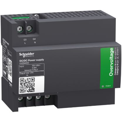 Picture of External power supply module, input voltage 100VDC to 125VDC, output voltage 24VDC, output current 1A