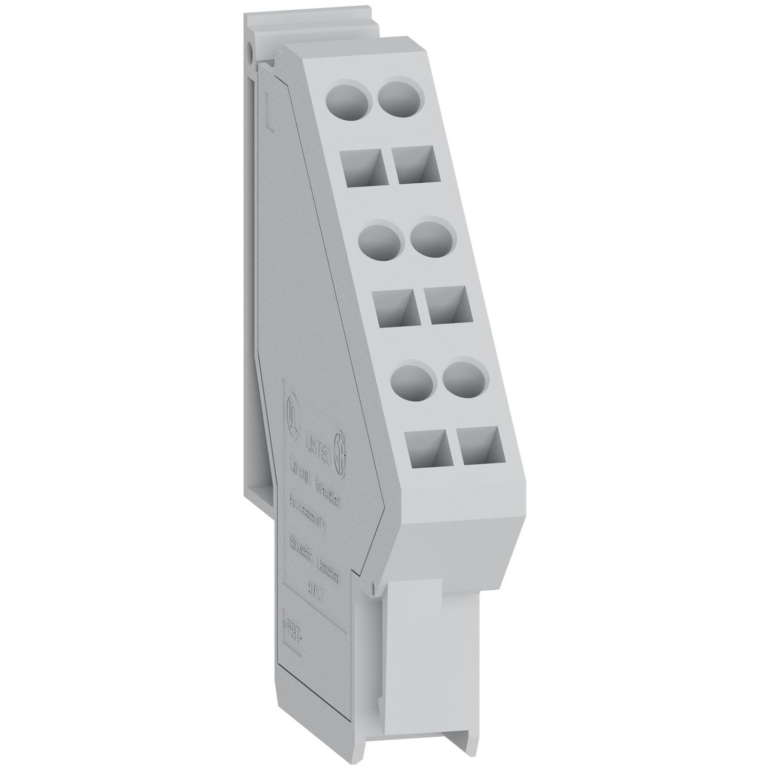Picture of 3 wires terminal block, MasterPact MTZ1/MTZ2/MTZ3, fixed, spare part
