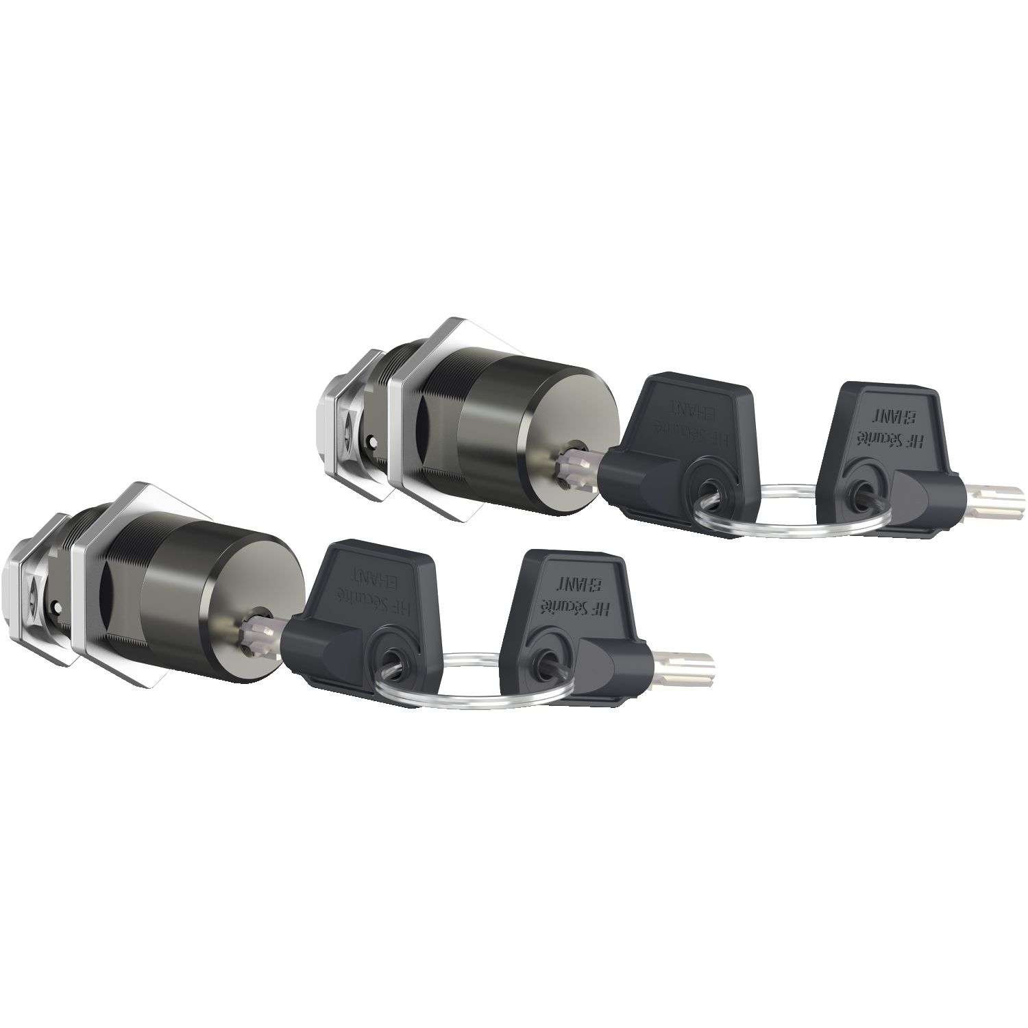 Picture of Chassis locking, MasterPact MTZ1 drawout, disconnected position, Profalux keylock, 2 locks, 2 different keys, spare part