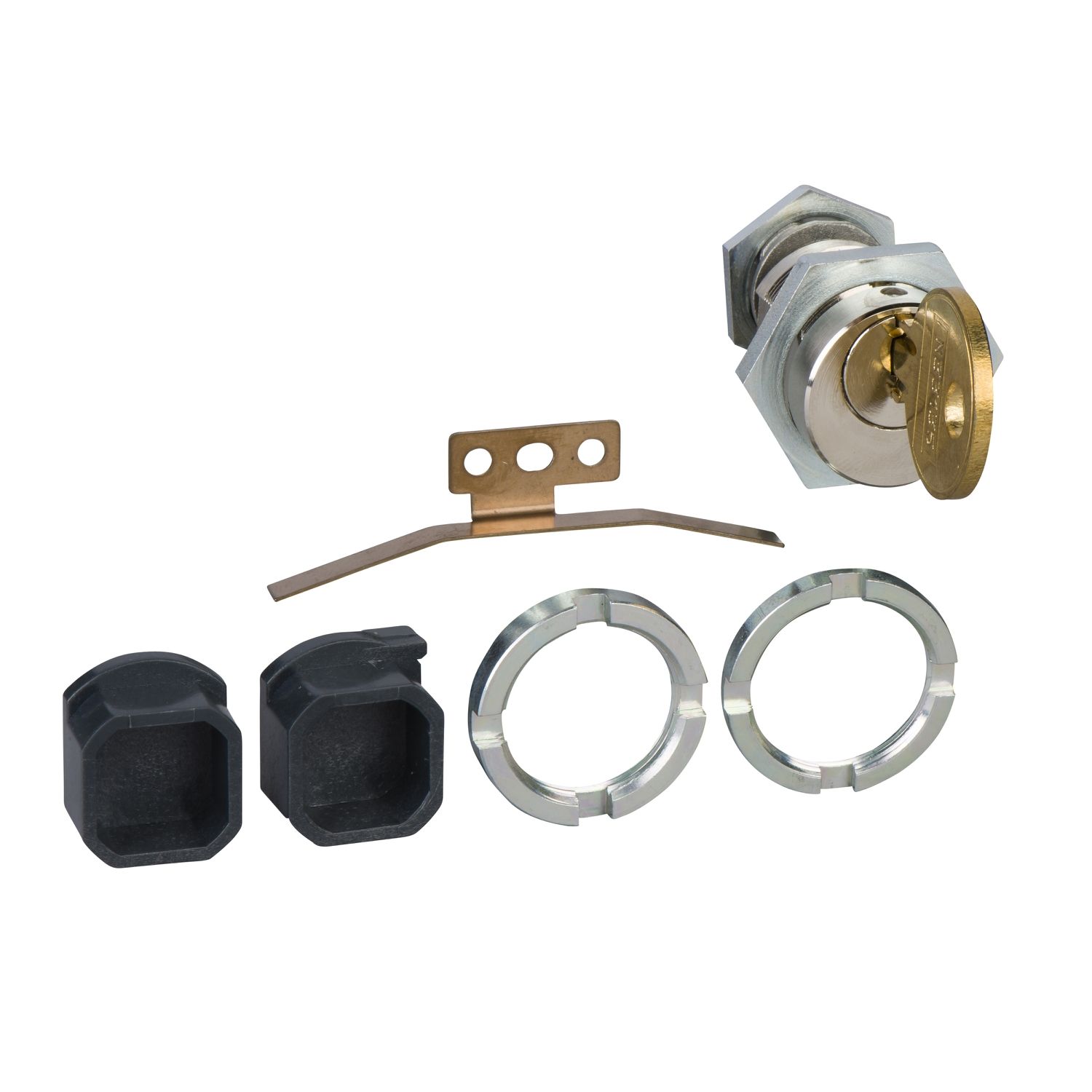 Picture of Chassis locking, MasterPact MTZ1 drawout, disconnected position locking, Ronis keylock, 1 lock with 1 key, spare part