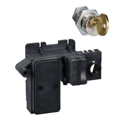 Picture of Locking device, MasterPact MTZ2/MTZ3 fixed/drawout, OFF position, Ronis keylock, 2 locks, 2 different keys, spare part