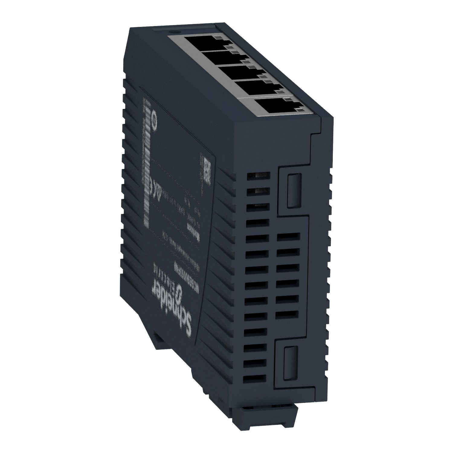 Picture of network switch, Modicon Networking, standard unmanaged, 5 ports for copper