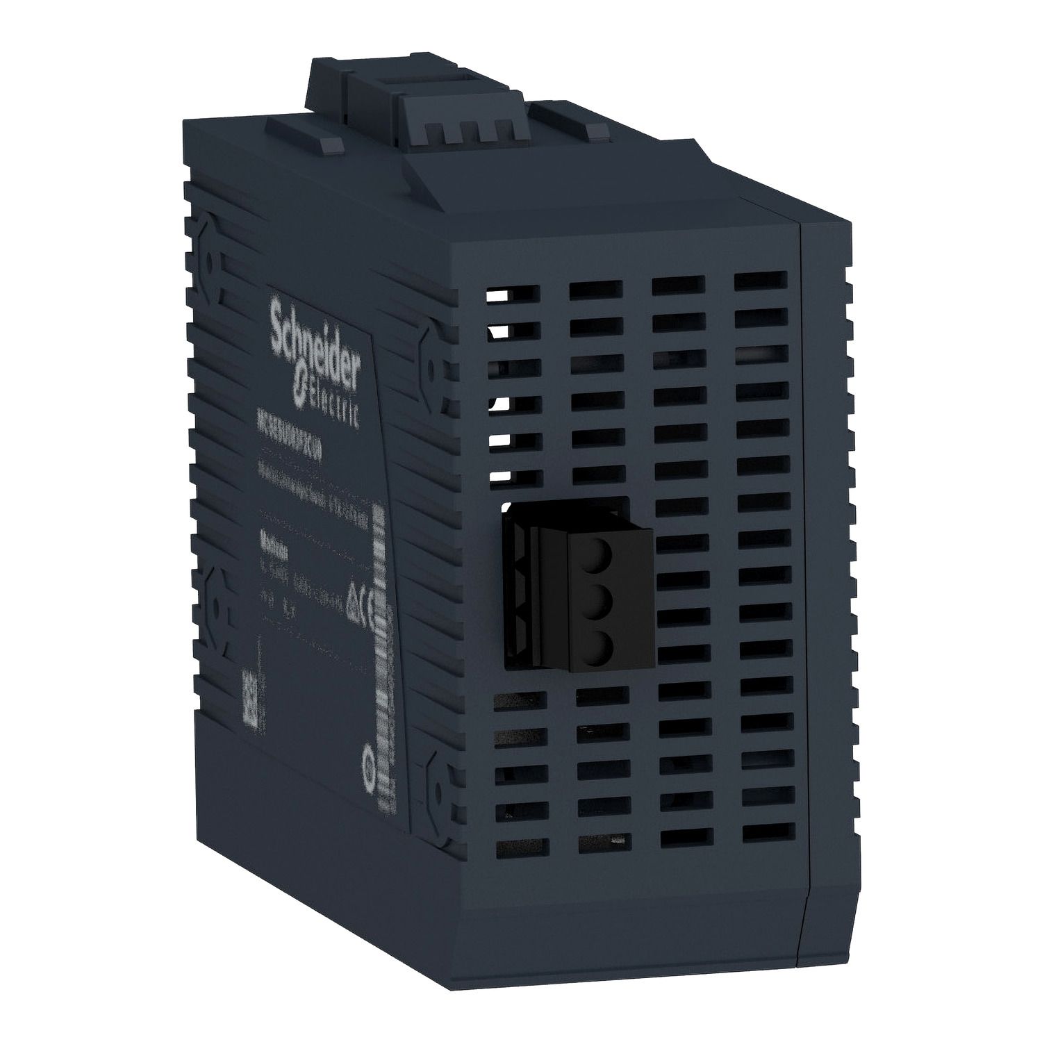 Picture of network switch, Modicon Networking, standard unmanaged, 6 ports for copper with 2 ports for multimode fiber optic