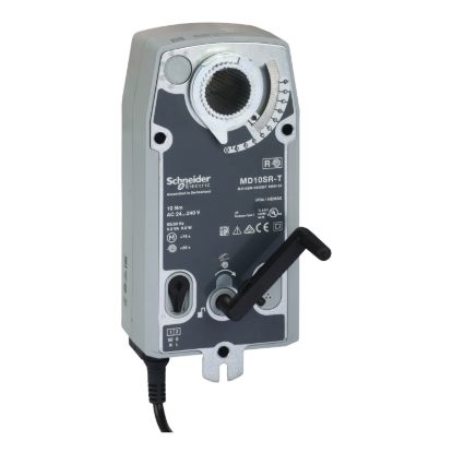 Picture of MD10-SR Damper Actuator, 2-Position or 3-Wire Floating, Spring Return, 24Vac/dc, 1m Cable, 10Nm, IP54