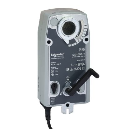 Picture of MD10-SR Damper Actuator, 2-Position, Spring Return, 110-240Vac, 24-125Vdc, 1m Cable, 10Nm, IP54