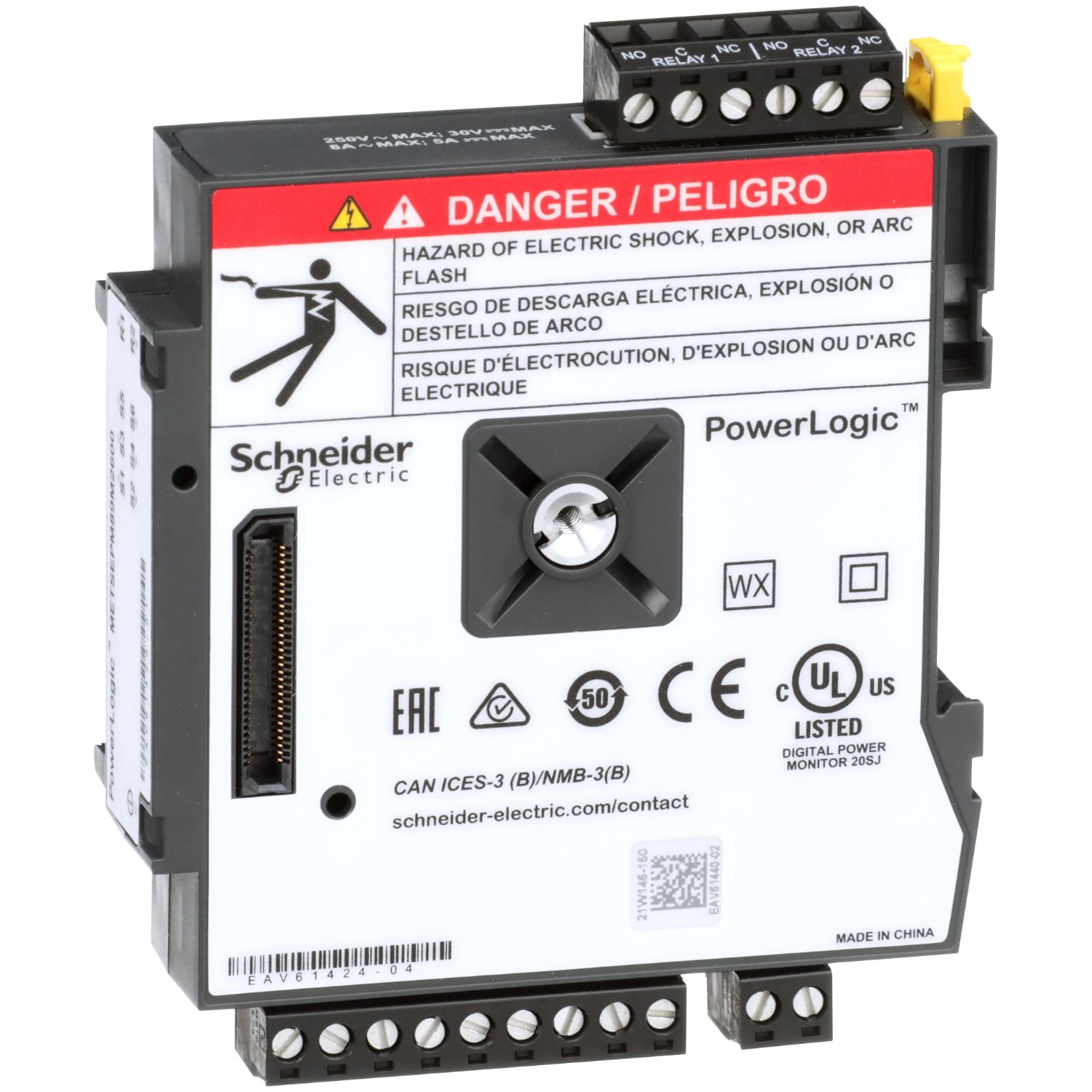Picture of PowerLogic PM8000 - I/O Module - Digital - 6 Inputs + 2 relays outputs
