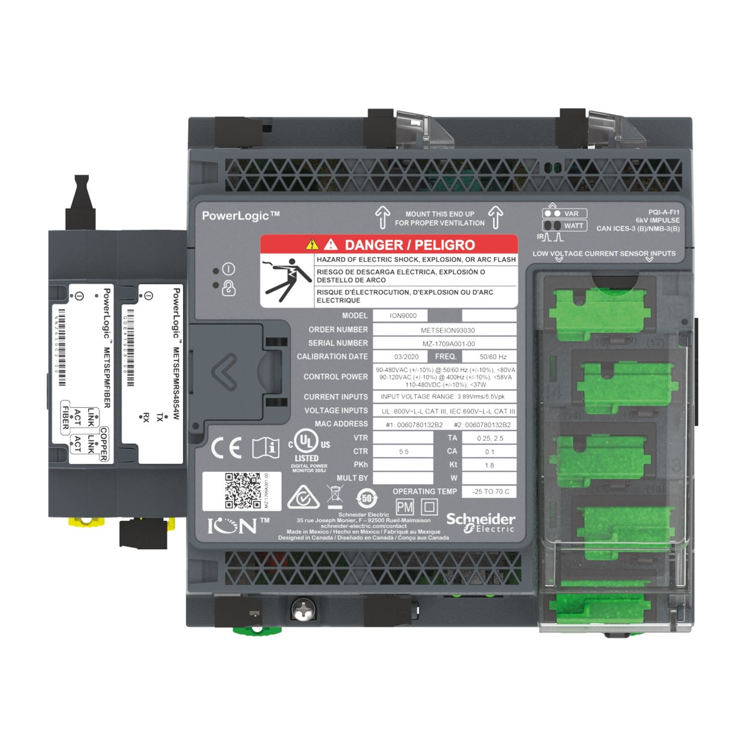 Picture of PowerLogic PM8000 - Communication Module - RS-485 4-wire module