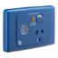 Picture of Single Switch Socket Outlet, Medilec, 250V, 10A, Circuit Identification