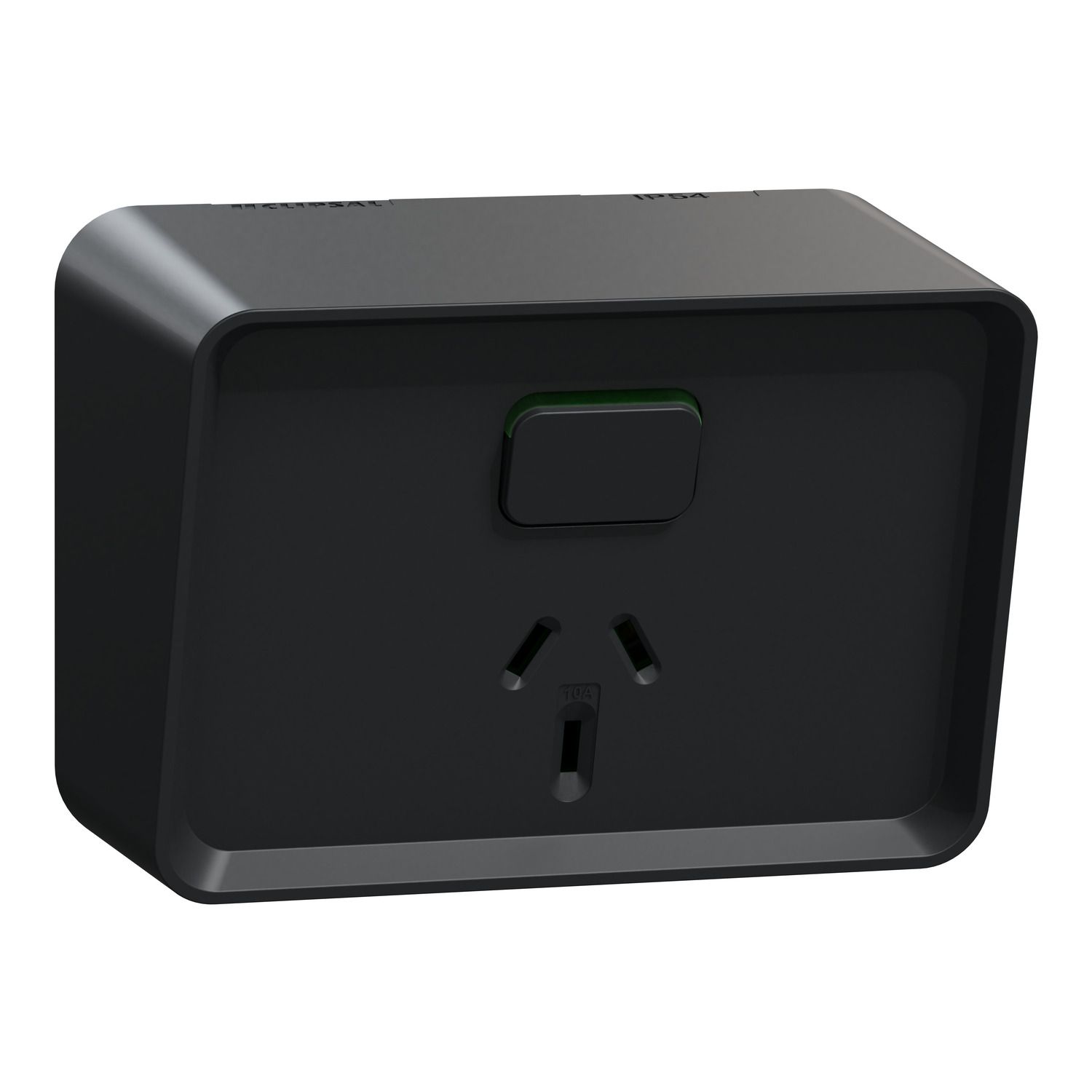 Picture of Single Switched Socket Outlet, Clipsal Iconic Outdoor, Horizontal, 10A, 250V