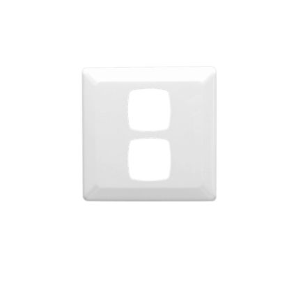 Picture of Moulded Switch Plate, Prestige Series, Large Format Size, 2 Gang