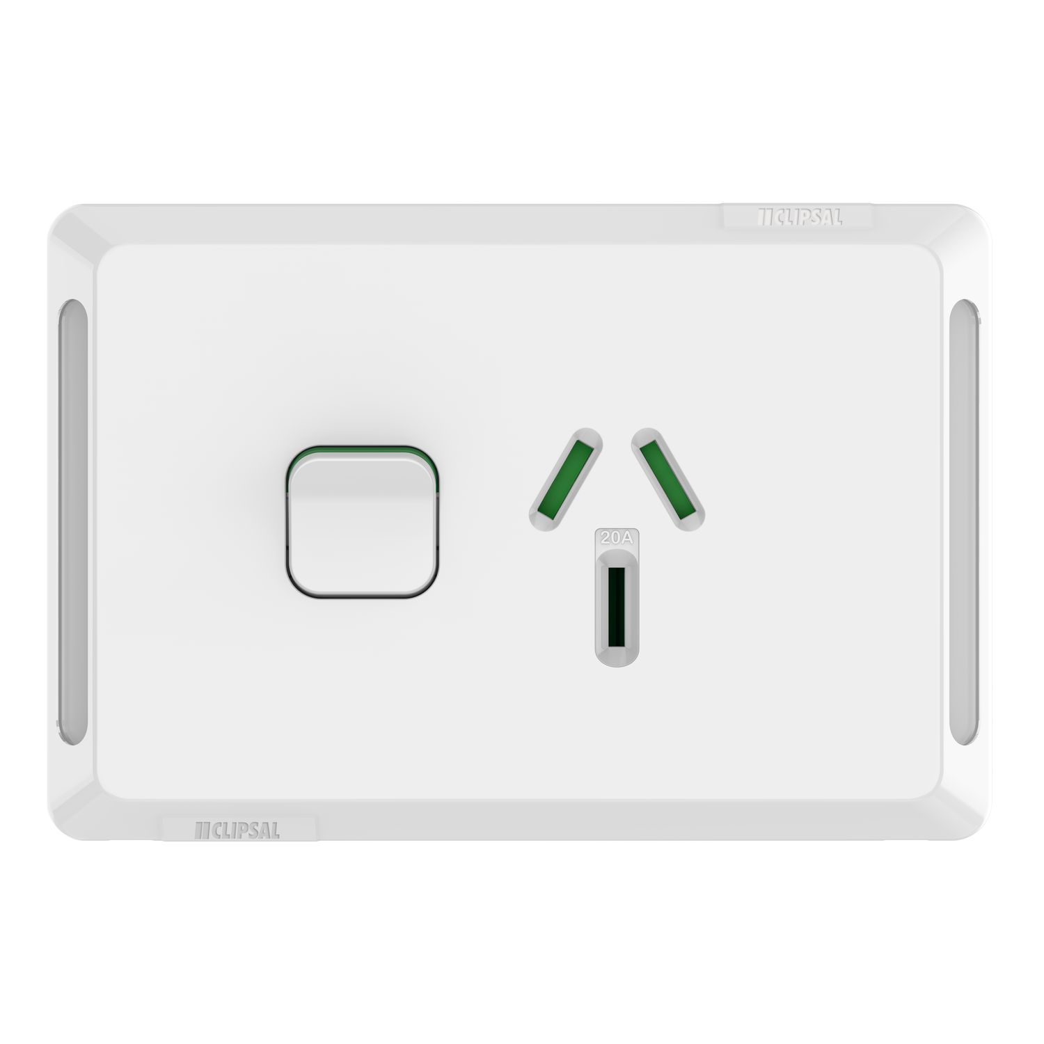 Picture of Single Power Point, Pro Series, Horizontal Mount, 250V, 20A