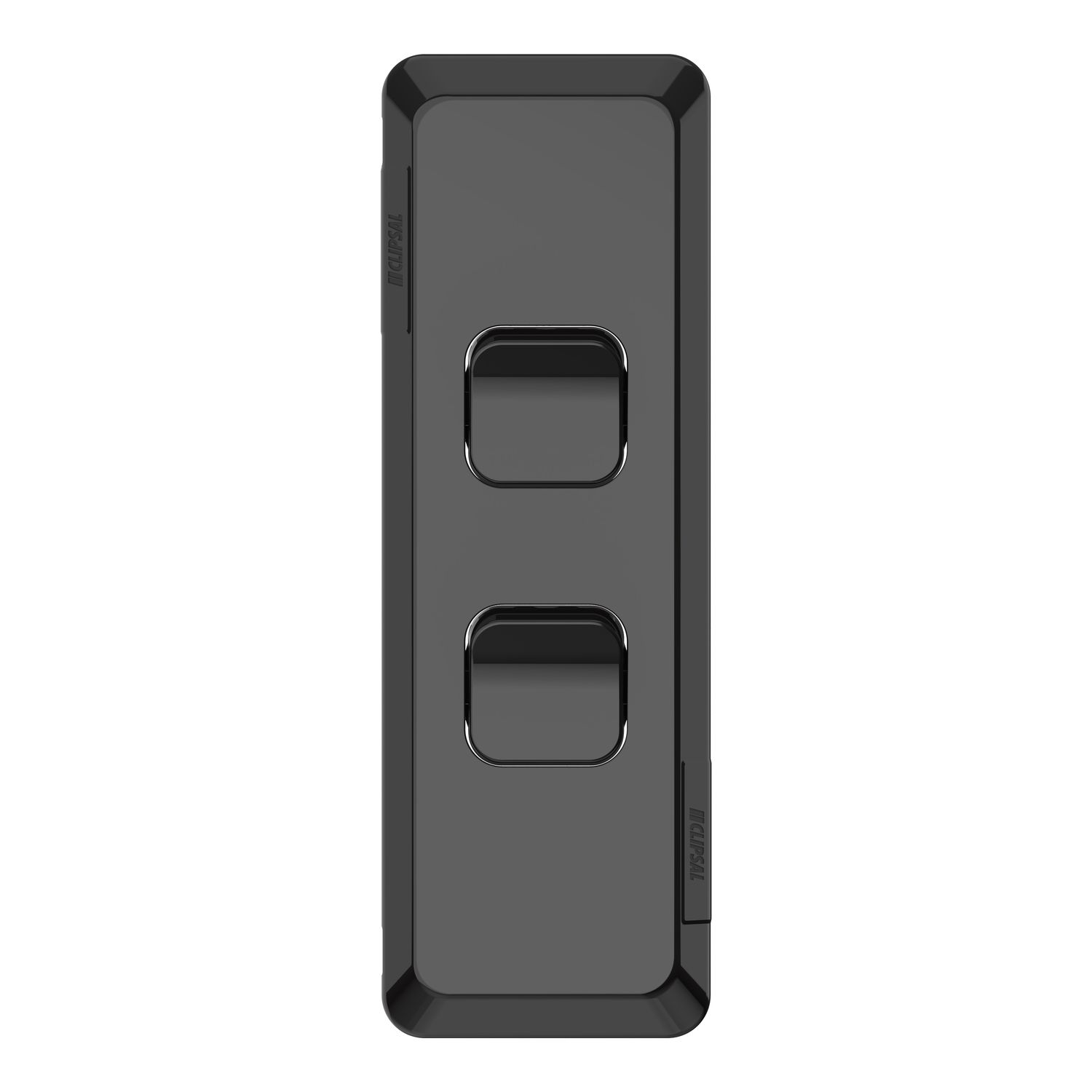 Picture of Architrave Switch, Pro Series, Vertical Mount, 2 Gang, 230/240V, 20A, 16AX