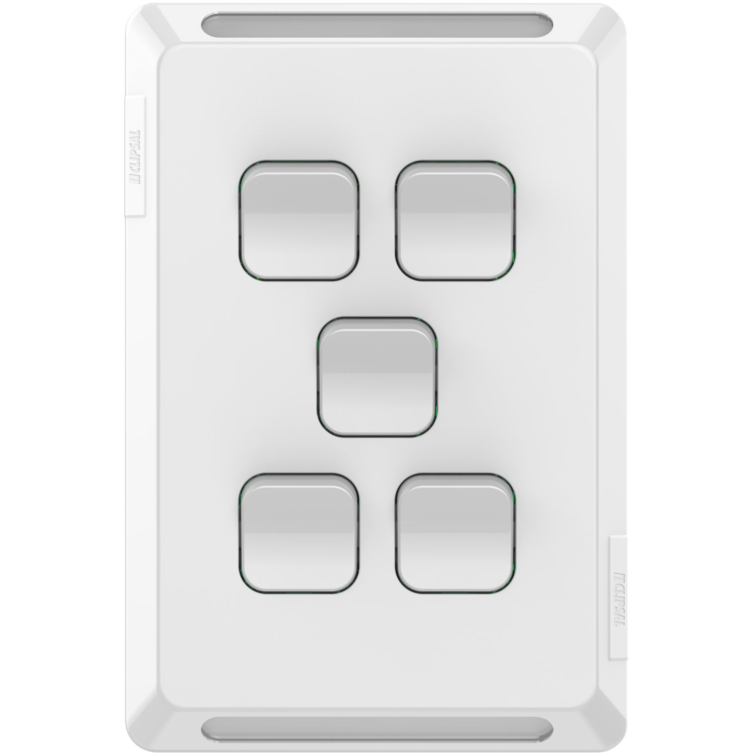 Picture of Gridplate and Skin, Pro Series, 5 Gang, Vertical/Horizontal Mount
