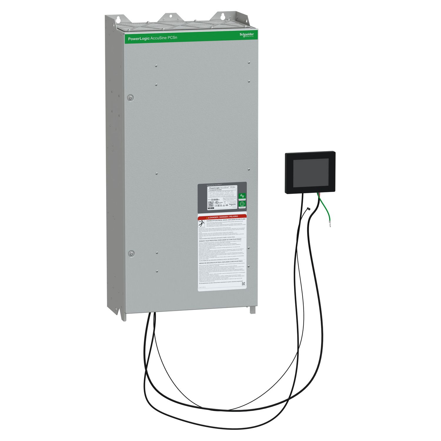 Picture of PCSN active harmonic filter 50 amp 208-415 VAC - wall-mounted, IP00 enclosure