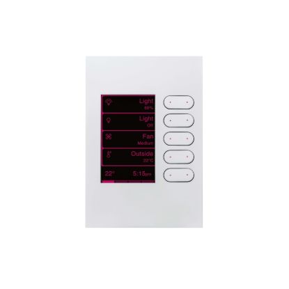 Picture of Wall Switch, C-Bus eDLT, Saturn Zen, Fascia Grid