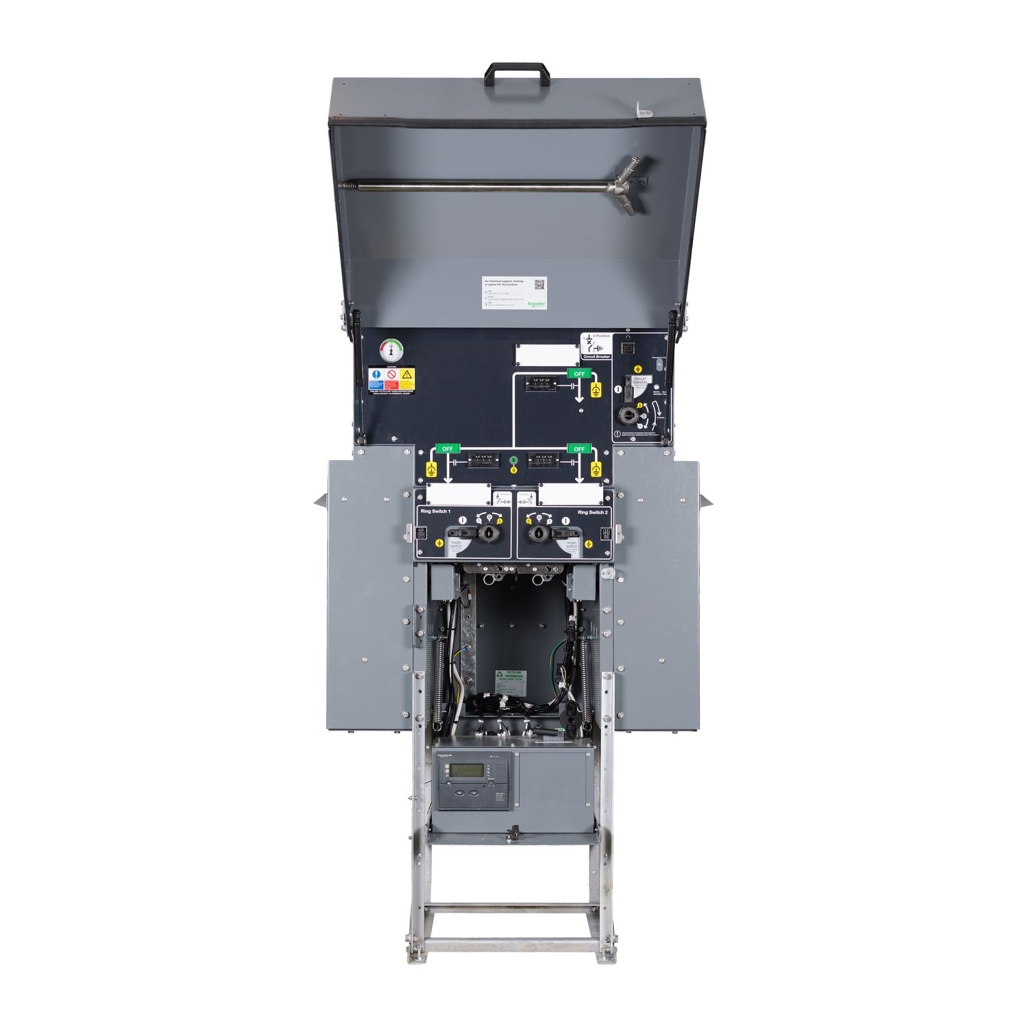 Picture of RMU, Ringmaster, RMU 630A 13.8kV, 21kA/3s, 95kV BIL, VIP400, shunt trip, VPIS, motor provision