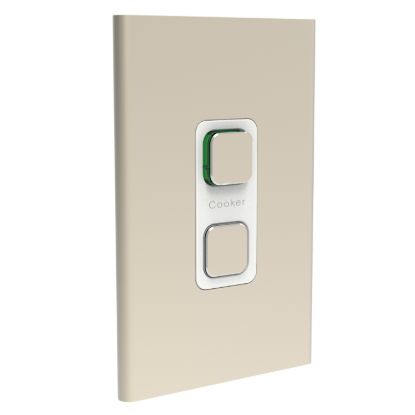 Picture of Styl Switch Plate Skin, Clipsal Iconic, Vertical/Horizontal, COOKER, 45A
