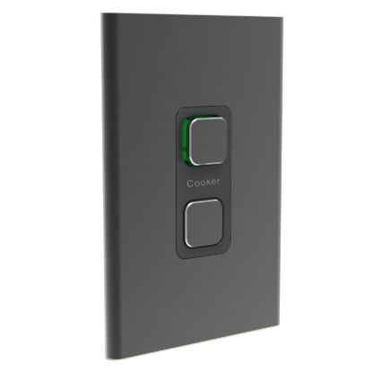 Picture of Styl Switch Plate Skin, Clipsal Iconic, Vertical/Horizontal, COOKER, 45A