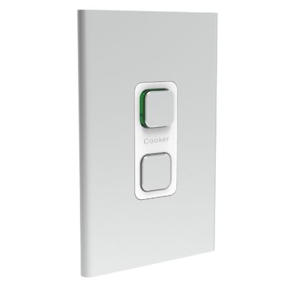 Picture of Styl Switch Plate Skin, Clipsal Iconic, Vertical/Horizontal, COOKER, 45A