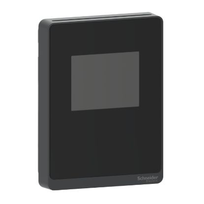 Picture of Sensor, SpaceLogic SLA Series, air quality, VOC, CO2, humidity, temperature, room, color touchscreen, analog outputs, optimum black housing