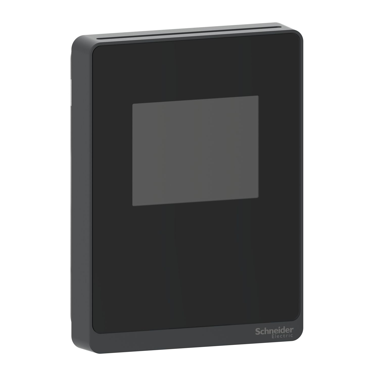 Picture of Sensor, SpaceLogic SLP Series, air quality, CO2, humidity, temperature, room, color touchscreen, BACnet MSTP/Modbus, optimum black housing