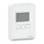 Picture of Sensor, SpaceLogic SLP Series, room, CO2, humidity, temperature, segmented LCD, BACnet MSTP/Modbus outputs, matte white housing