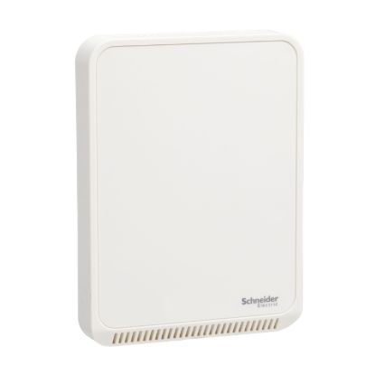 Picture of Sensor, SpaceLogic SLP Series, air quality, CO2, VOC, humidity, temperature, room, BACnet MSTP/Modbus, matte white housing