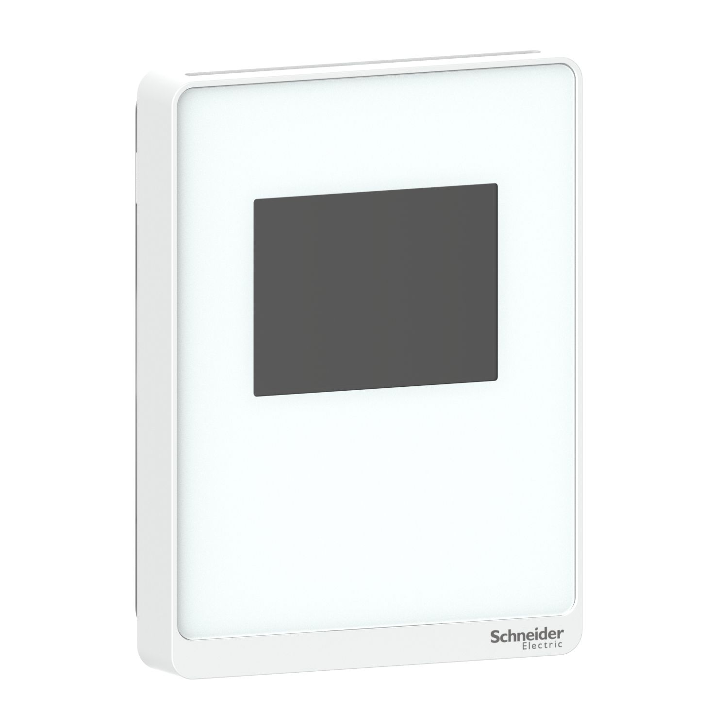 Picture of Sensor, SpaceLogic SLP Series, air quality, CO2, humidity, temperature, room, color touchscreen, BACnet MSTP/Modbus, optimum white housing