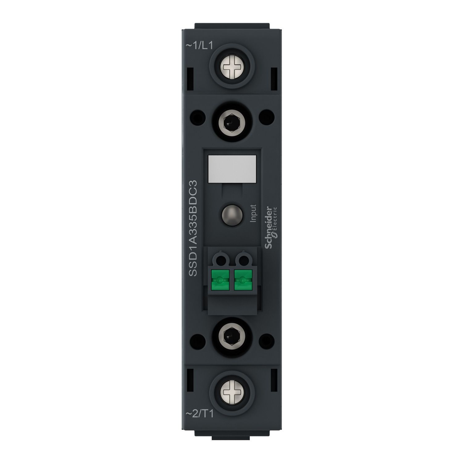 Picture of DIN rail mount relay,  Harmony Solid State Relays, 35A,Voltage switching, input 4...32V DC, output 48...600V AC