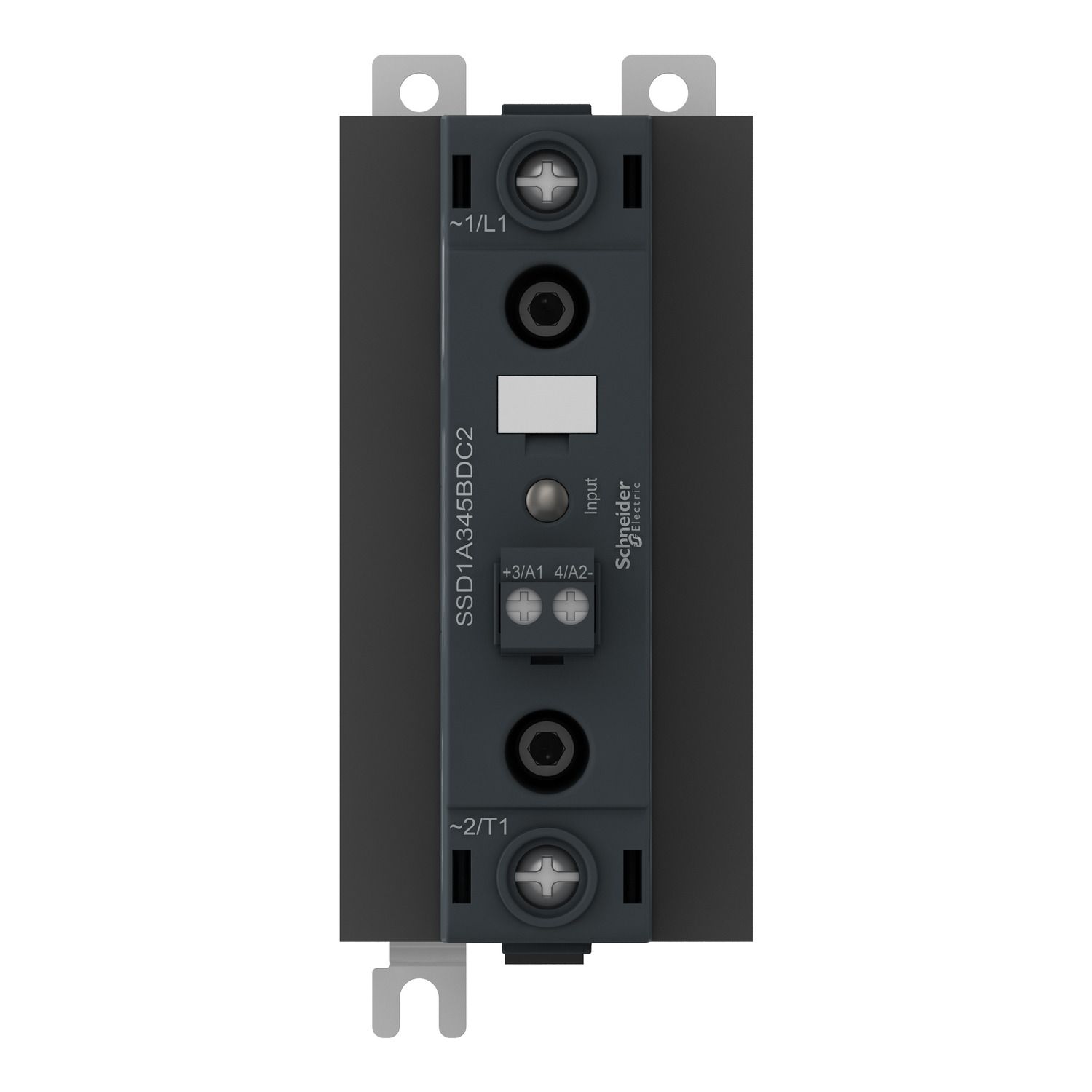 Picture of single phase panel, Harmony Solid State Relays, 45A, DIN rail mount, zero voltage switching, input 90...280 V AC DC,  output 48...600 V AC