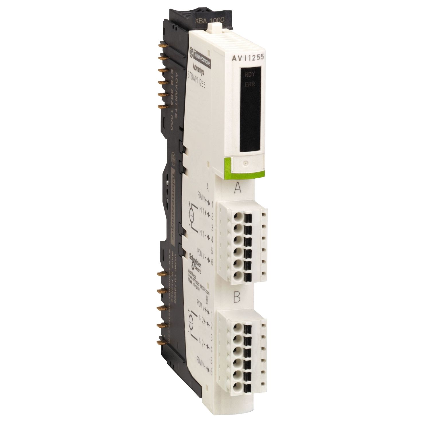 Picture of basic analog input kit, Modicon STB, 0 to 10V, 2I, 10 bits