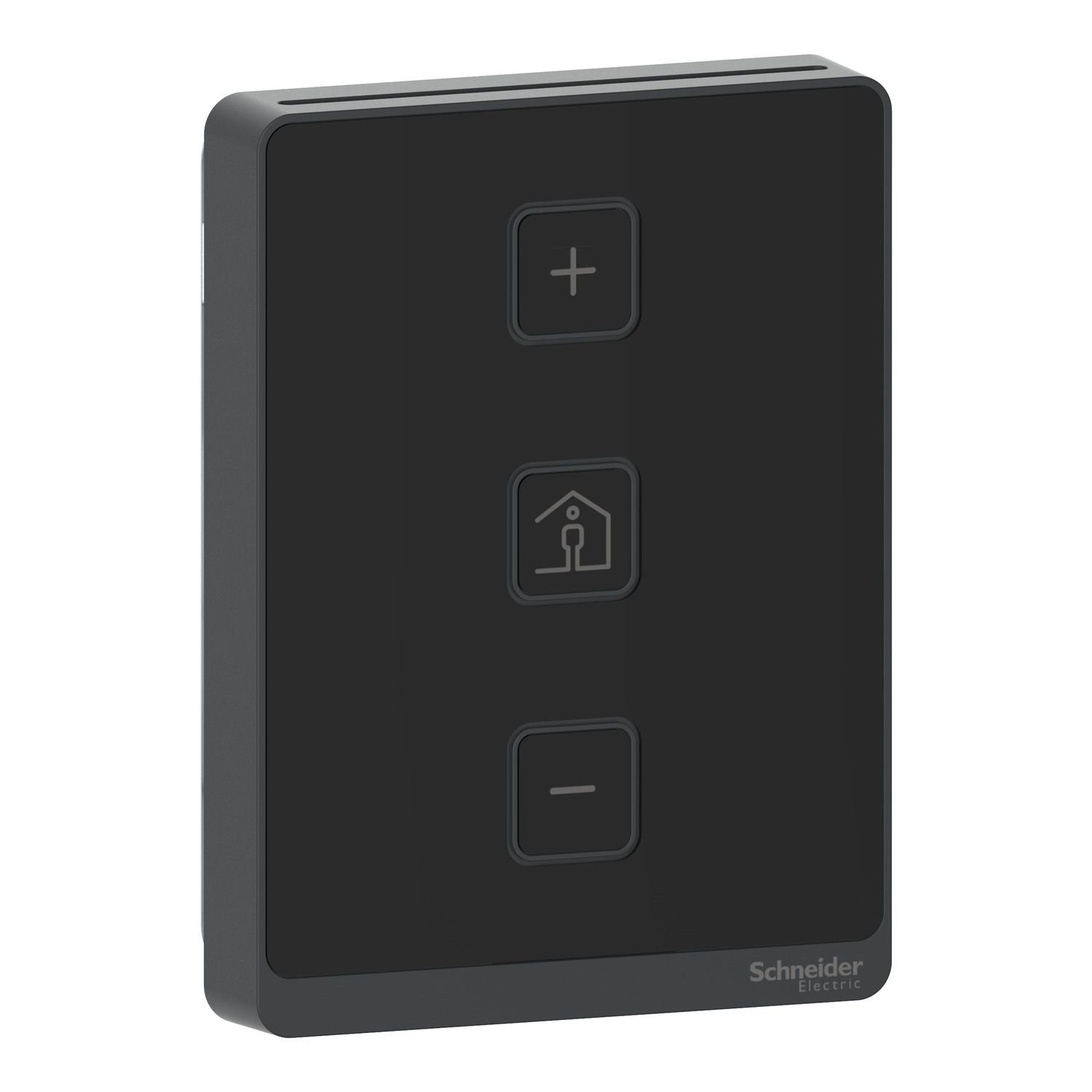 Picture of SmartX Cover Plate, for Sensor Base, 3 Buttons, No Display, Setpoint, Override, Optimum Black Cover