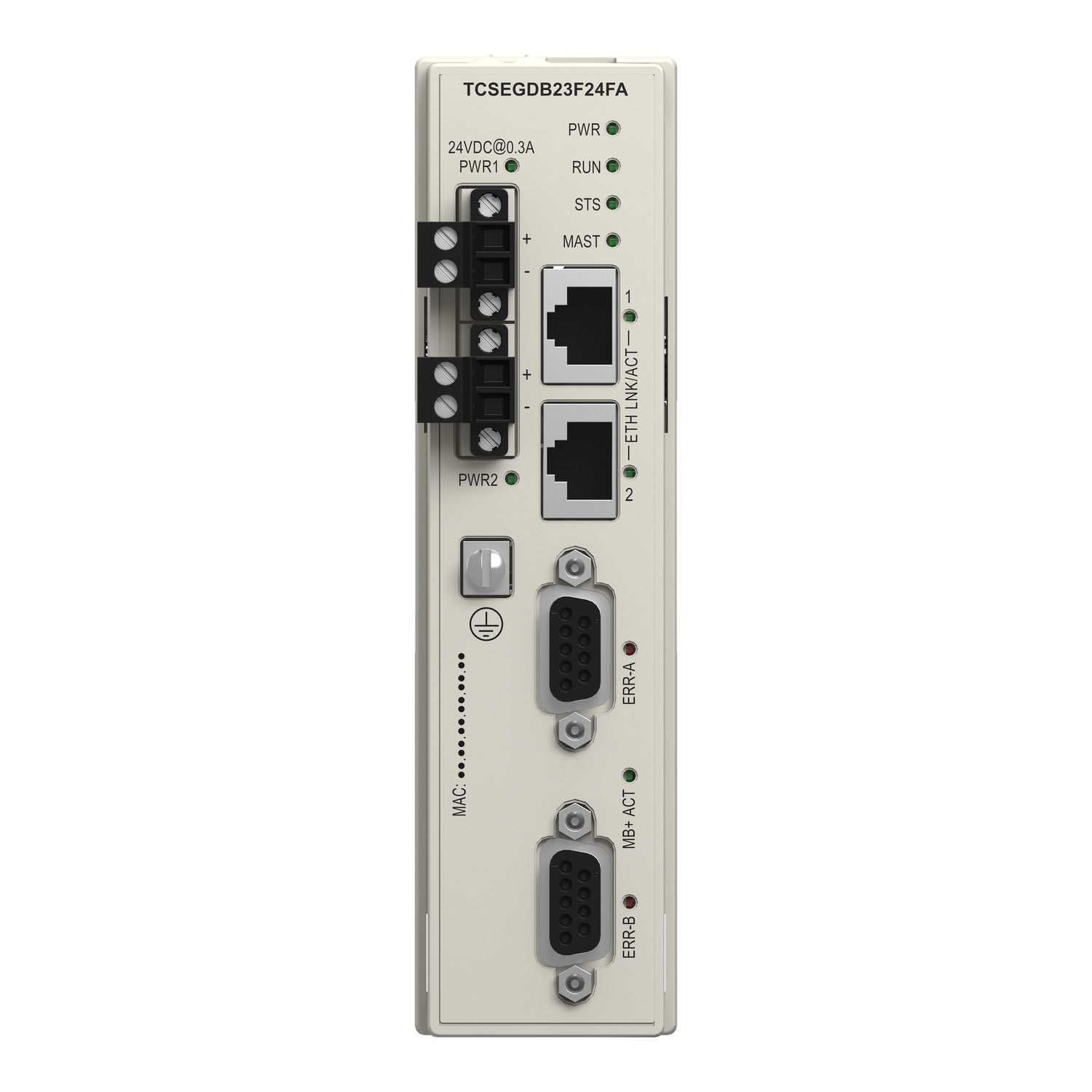 Picture of proxy module, Modicon X80, Modbus Plus, for Modicon M340 and Modicon M580