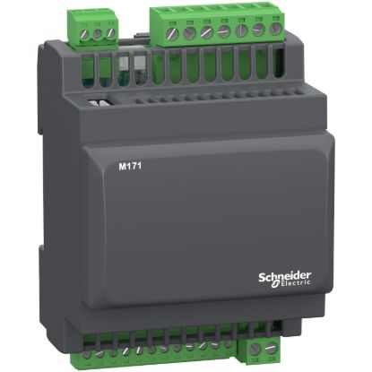 Picture of IO module, Modicon M171, optimized, blind 14 IO, Modbus, 100-240V AC