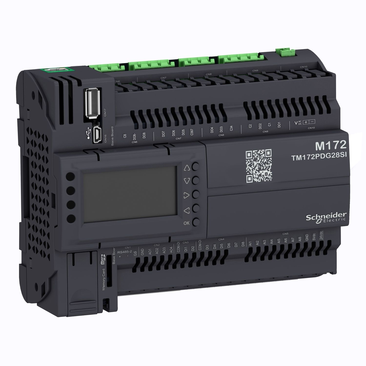 Picture of Modicon M172 Performance Display 28 I/Os, Eth, Solid State Relay