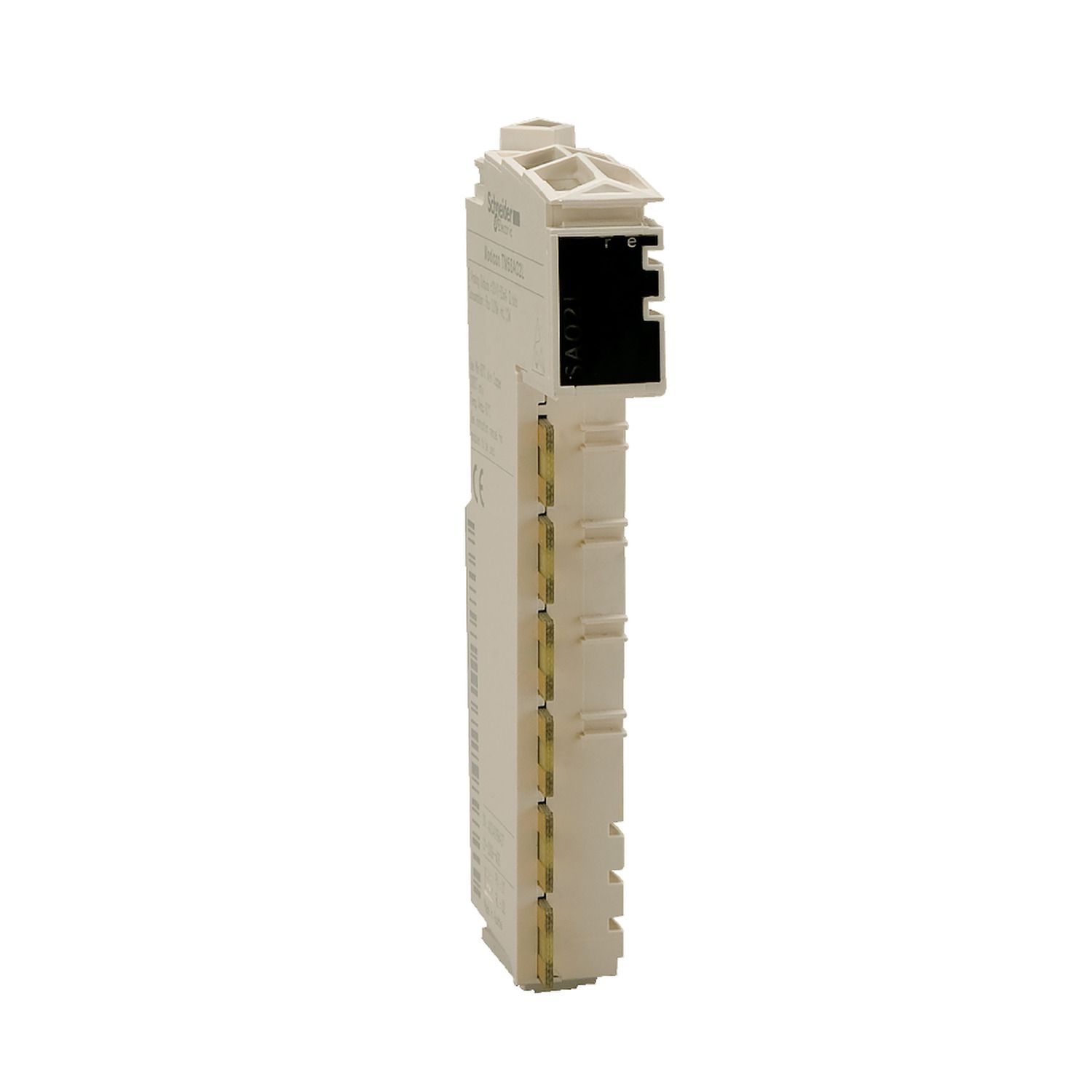 Picture of analog input module, Modicon TM5, 4I, +/-10V, 0 to 20mA, 16bits