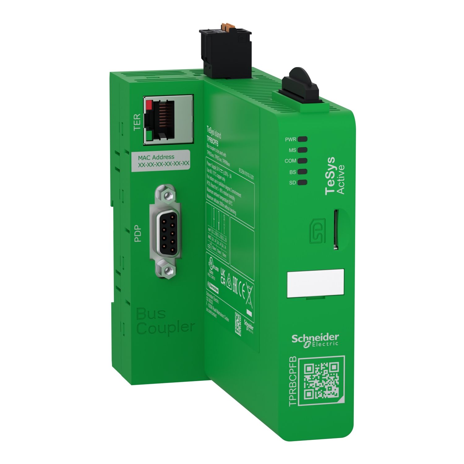 Picture of Bus coupler, TeSys island, 24VDC, 3A, Profibus DP