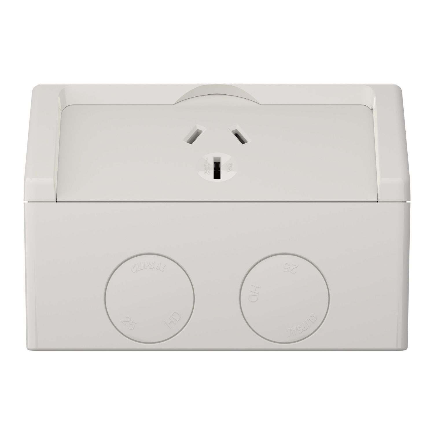 Picture of Socket, Weathershield, Single, 15A, 250VAC, IP54