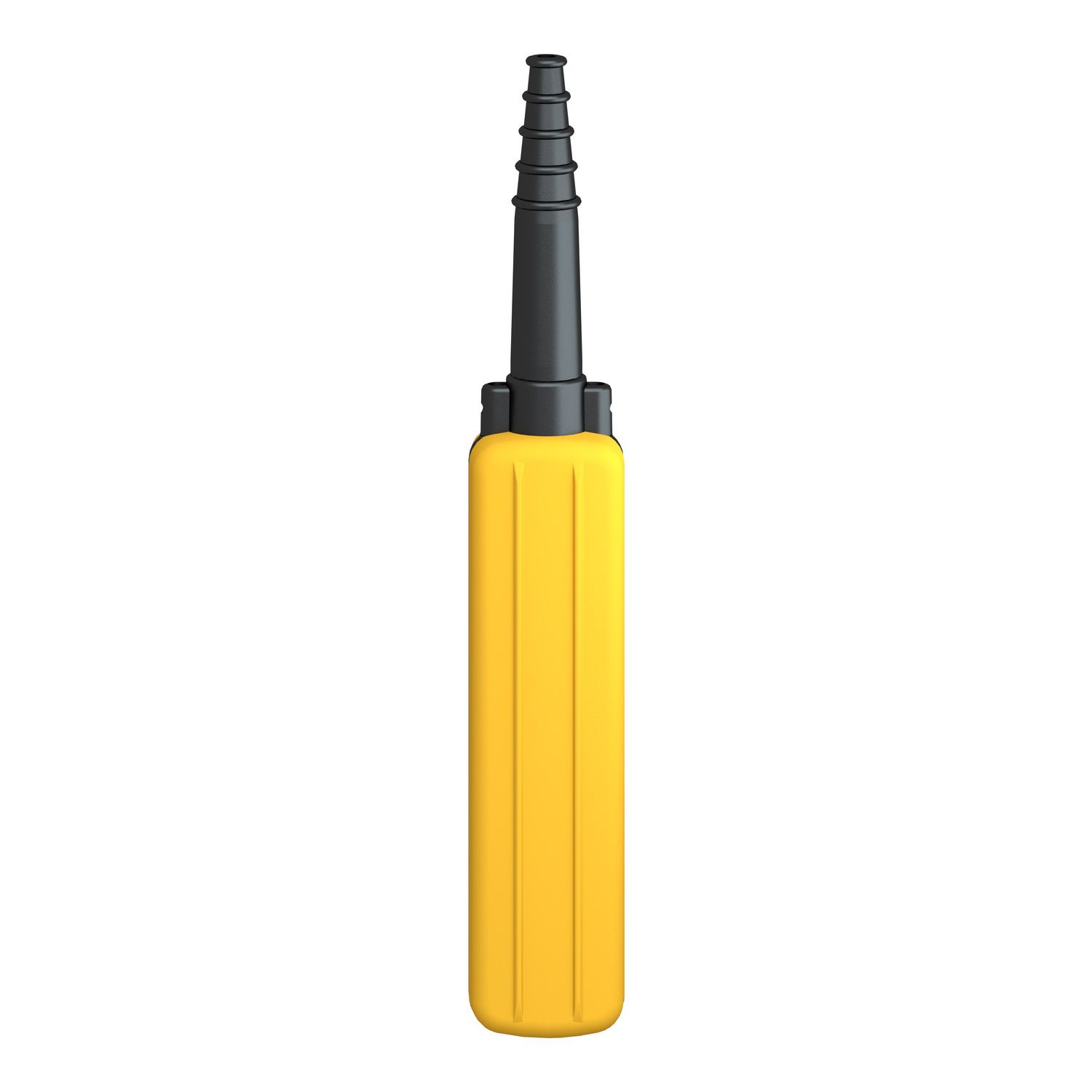 Picture of Pendant control station, Harmony XAC, plastic, yellow, 4 push buttons with 1NO, 1 emergency stop NC