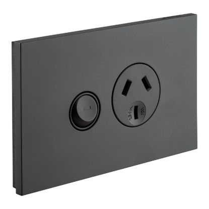 Picture of Single Power Point, Saturn Zen, Horizontal Mount, 250V, 10A