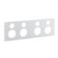 Picture of Quad Power Point Cover, Saturn Zen, Horizontal Mount, Clip-On