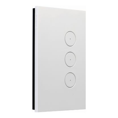 Picture of Push Button Switch, Saturn Zen, LED, 3 Gang, 250V, 16AX/20A