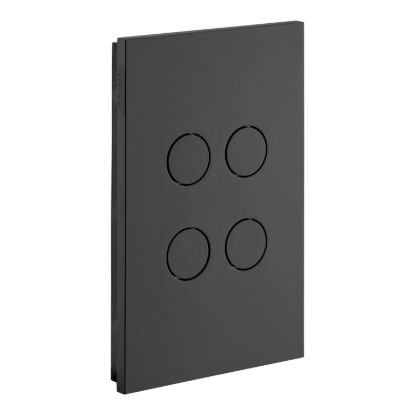Picture of Push Button Switch, Saturn Zen, LED 4 Gang, 250V, 16AX/20A